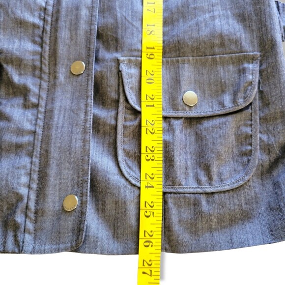 Calvin Klein Womens's Utility Jacket Cinched belted Waist full zip Size 6 - Picture 8 of 12